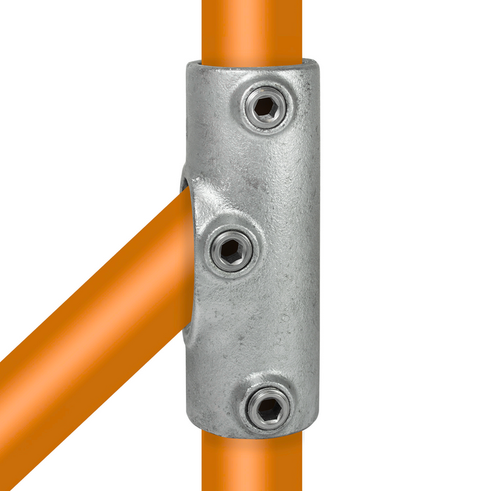 Rohrverbinder aus Stahl galvanisiert Handlaufbefestigung bis 45º
