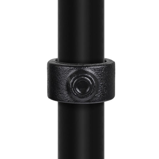 Rohrverbinder Stellring einfach schwarz Ø 42,4 mm, aus Stahl mit Pulverbeschichtung, mit Rohr