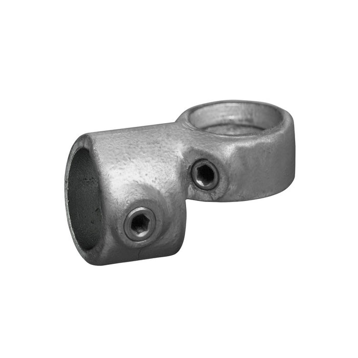 Rohrverbinder Winkelgelenk, verstellbar, aus Stahl galvanisiert, ohne Rohr Ø 26,9 mm