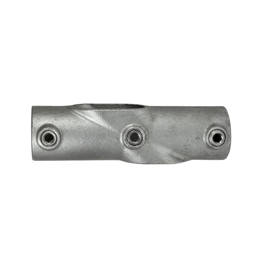 Rohrverbinder Kreuzstück, aus Stahl galvanisiert,  30-40° verstellbar, Ø 33,7 mm