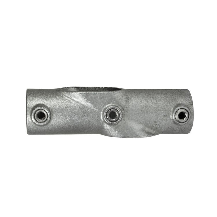 Rohrverbinder Kreuzstück, aus Stahl galvanisiert,  30-40° verstellbar, Ø 48,3 mm