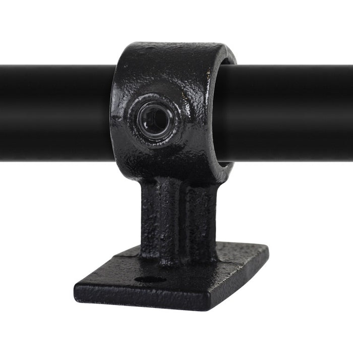 Rohrverbinder Handlaufhalterung, schwarz, aus Stahl mit Pulverbeschichtung, mit Rohr  Ø 33,7 mm