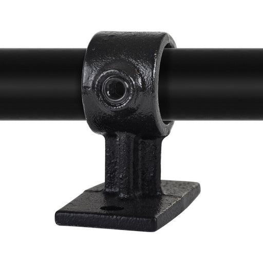 Rohrverbinder Handlaufhalterung, schwarz, aus Stahl mit Pulverbeschichtung, mit Rohr  Ø 48,3 mm