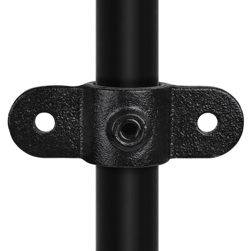 Rohrverbinder Gelenkauge doppelt schwarz Ø 42,4 mm