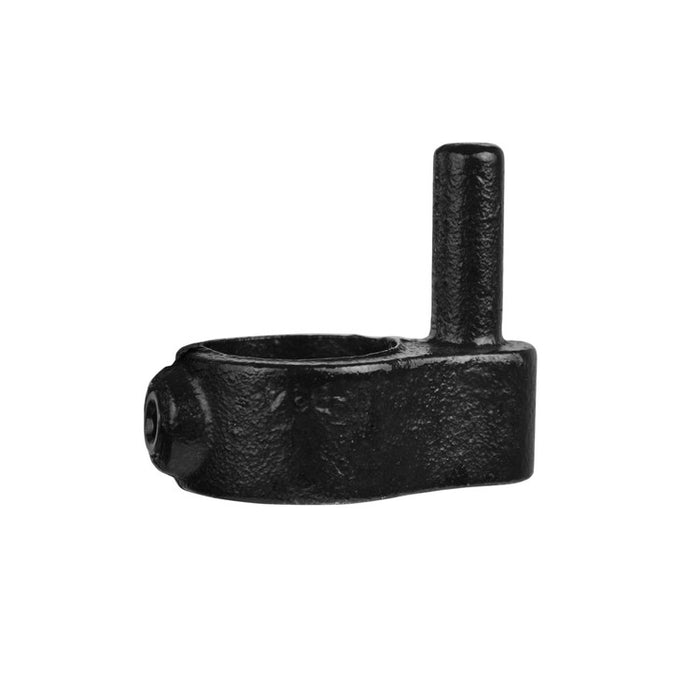 Rohrverbinder Stellringzapfen schwarz Ø 26,9 mm, aus Stahl mit Pulverbeschichtung, ohne Rohr