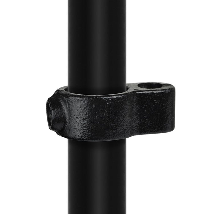 Rohrverbinder Stellringauge schwarz Ø 42,4 mm, aus Stahl mit Pulverbeschichtung, mit Rohr